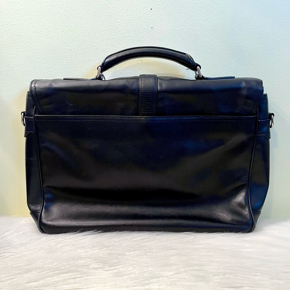 Coach Lexington Black Leather Briefcase - Picture 2 of 13